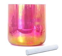 Crystal Singing Bowl, Crystal Singing Bowls 6-8 inches 9 pcs with Acrylic Striker and O-Ring for Yoga Meditation(432Hz,7 inch A Note)