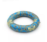 Crystal Singing Bowl Cushion, Handmade Silk Brocade O-Ring Pad for Sound Bowl Chalice, Chakra Bowl, Tibetan Singing Bowl (Color : Blue_12 Inch Bowl)