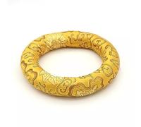 Crystal Singing Bowl Cushion, Handmade Silk Brocade O-Ring Pad for Sound Bowl Chalice, Chakra Bowl, Tibetan Singing Bowl (Color : Yellow_12 Inch Bowl)