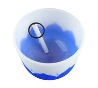 Crystal Singing Bowl, Design Sound Healing Frosted Stress Relief Improve Sound Resonance Frequency Singing Bowl for Decoration (14in C Note)