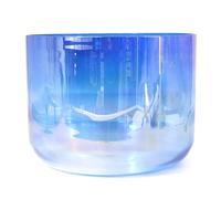 Crystal Singing Bowl, for Yoga Meditation & Sound Healing, Quartz Chakra Bowl with Acrylic Striker & O-Ring, for Beginners and Professionals(8 Inch C Note,440Hz)