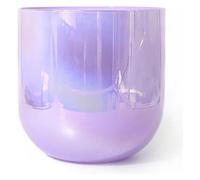 Crystal Singing Bowl Set, 432Hz,For Yoga Meditation & Sound Healing, Quartz Chakra Bowl, With Free Acrylic Striker & O-ring, Purple(7 Inch B Note)