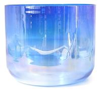 Crystal Singing Bowl Set, 440Hz,For Yoga Meditation & Sound Healing, Quartz Chakra Bowl, With Free Acrylic Striker & O-ring, Purple (7 Inch A Note)