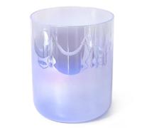 Crystal Singing Bowl Set, 7inch 440hz Alchemist Crystal Singing Bowl, With Free Acrylic Striker & O-ring, For Sound Healing, Therapy, Meditation, Improve Energy(Indigo,D Note)