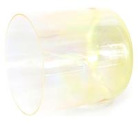 Crystal Singing Bowl Set, 8 Inch 432HZ Premium Quartz Crystal Singing Bowl, With Striker & O-ring(Yellow,C Note)