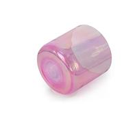 Crystal Singing Bowl Set 8 Inch F Note Chakra Bowl in Rose Color for Yoga Meditation Sound Healing Cosmic Light Alchemy Bowl with Striker & O ring Relaxation State at 432HZ