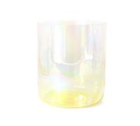 Crystal Singing Bowl Set with O-Ring & Mallet, 5-8 Inch 432Hz/440Hz Clear Quartz for Yoga Meditation, Sound Therapy, Chakra Healing, Stress Relief (Yellow Gradient)(Size:6.5inchD#4,Color:440hz)