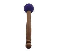 Crystal Singing Bowl Thick Striker Sound Stick Hand Held Percussion Stick with Rubber Wooden Handle