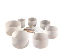 Crystal Singing Bowl White Crystal Singing Bowl Professional Meditation Yoga Bowls Percussion Sound Healing(7-12 Inch Suit)