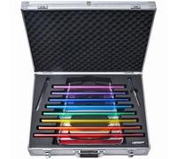 Crystal Singing Harp, 8 Notes (CDEFGABC), Perfect Pitch Standard 432Hz/440Hz, Includes Aluminium Carrying Case for Sound Bath and Meditation