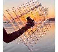 Crystal Singing Harp with 8 Notes CDEFGABC, 432Hz/440Hz Tuning, Includes Bracket and Carry Case for Sound Bath and Meditation