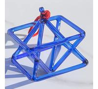 Crystal Singing Pyramid - Chakra Healing Musical Instrument for Meditation with Excellent Sound, Includes Crystal Singing Bowl Striker (10 Inch)