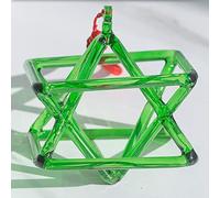 Crystal Singing Pyramid, For Healing, Meditation, Balancing Body, Adjusting Emotional, Perfect Chakra Healing Musical Instrument(Green,8 Inch)
