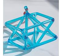 Crystal Singing Pyramid, For Healing, Meditation, Balancing Body, Adjusting Emotional, Perfect Chakra Healing Musical Instrument(Blue,5 Inch)