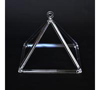 Crystal Singing Pyramid, For Healing Meditation Balancing Body Chakra Adjusting Emotional State, With Carrying Case Crystal Singing Bowl Striker(8 Inch)