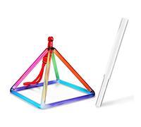 Crystal Singing Pyramid Percussion Instrument for Yoga Meditation Relaxation Sound Healing Tool with Amazing Clear Deep Rich Resonates Nature Frequencies Smooth Safe to Use Nice Gift Friends Families