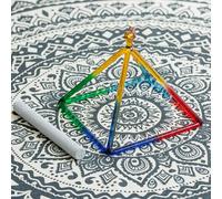 Crystal Singing Pyramid Quartz Crystal Singing Bowl Healing Hand Percussion Musical Instrument for Meditation Sound with Suede Striker (11 inch)