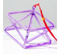 Crystal Singing Pyramid, With Crystal Singing Bowl Striker, Excellent Sound For Healing Meditation, For Sound Healing Meditation(7 Inch) (One Color 6 Inch)