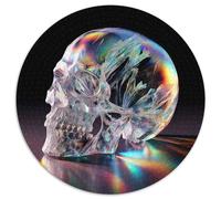 Crystal Skull 1000 Piece Jigsaw Puzzle for Women, Men Day of The Dead Challenging Puzzles Challenge Games Fun Present & Activity 1000pcs (67.5x67.5cm)