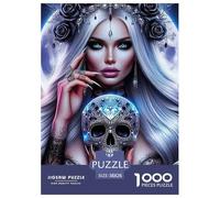 Crystal Skull 1000 Pieces Jigsaw Puzzles For Adults Challenging Game Stress Relieving Entertainment Exercise The Memory of The Brain for Men, Women, Elders, Seniors 38x26cm/1000pcs