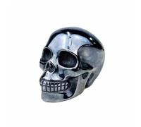 Crystal Skulls Terahertz Skull Head Statue Hand Carved Sculpture for Home Decor Halloween Collection Gemstone Stone