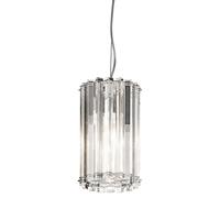 Crystal Skye 2 Light Round Mini Ceiling Pendant Light Chrome Crystal Glass G9 Netlighting Clear One Size