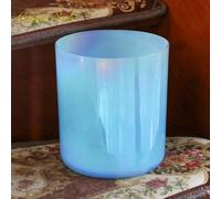 Crystal Soul Blue Quartz Crystal Singing Bowl 6" G Tone 432Hz | Sound Healing, Mindfulness Meditation, Flame-Fused Crystal, Clear Blue Finish, 432Hz Frequency