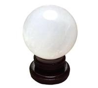 Crystal Sphere Rough White Ball Glass Office Lucky Feng Shui dedication polishing Gift Ornaments Fortune, ball-17cm