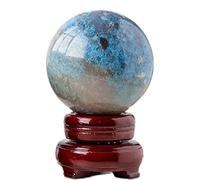 Crystal Stone Ball Hydroxyapatite raw Polished Kyanite Home Decoration Ornaments,65-70mm