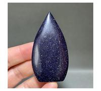 Crystal Stone Blue Free Form Rock Natural Crystal Home Decoration crystal stone holder necklace(24g 63mm)