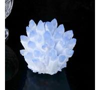Crystal Stone Blue Phantom Quartz Cluster Rock Stones Home Deco Ornaments (Size : 500-600g)