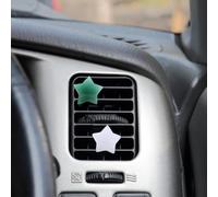 Crystal Stone Car Air Vent Clips,Moon Star Heart Quartz Charm CarAir Freshener Clip,Plug-in Dashboard Air Outlet Trim Accessories,Cute Car Interior DecorationAccessories for Men Women