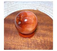 Crystal Stone Natural Crystals Carnelian Druzy Geode Sphere Home Decorations Room Derco crystal stone holder necklace(66g 36mm)