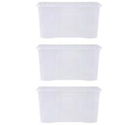 Crystal Storage Box & Clear Lid - 110L 3 Piece