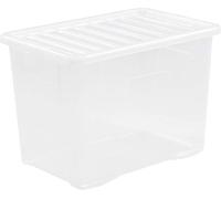 Plastic Storage Box 80 Litres Large - Clear Crystal by Wham