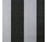 Crystal Stripe Wallpaper Black Silver Glitter Sparkle Striped Textured Vinyl from YöL