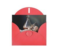 crystal sugar Red Patterns greeting card 6x4 inches with envelope, covering birthdays, weddings and other occasions