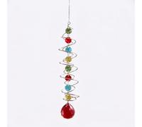 Crystal Sun Catchers, 17 Inch Crystal Rainbow Suncatcher Wind Spinner
