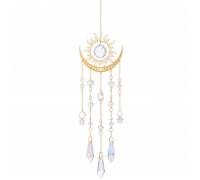 Crystal Suncatcher for Windows Hanging, Prism Rainbow Maker with Chain, Sun and Moon Catchers Indoor Outdoor Home Garden Decor, Gift for Christmas Mother’s Day Valentine’s