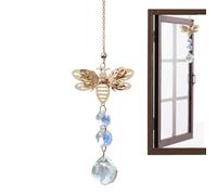 Crystal Suncatcher, Rainbow Maker Bee Prism Pendant, 1 Piece, Window Hangable Sun Catcher, Reflective Ornament, Sparkling Prism, For Indoor Outdoor Home Garden