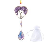 Crystal Suncatcher,Suncatchers for Windows,Sun Catcher,Sun Catchers for Windows,Hanging Crystals for Windows with Storage Bag,for Hanging in Windows or Other Places (Purple)