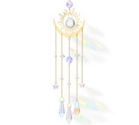 Crystal Suncatchers for Windows, Hanging Sun Catchers Indoor Window, Prism Crystal Wind Chimes for Ceiling Garden Home Decor