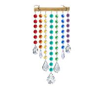Crystal Suncatchers Wind Chimes Hanging Rainbow Maker Chandelier Crystal Pendant Wind Window Hanging Ornament Decorative Home Accessory