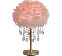 Crystal Table Lamp - Elegant Decorative Light for Bedroom, Living Room, Wedding, Birthday, Reading