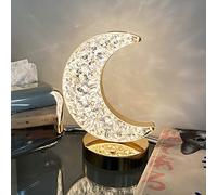 Crystal Table Lamp,Touching Control Lamp,3Color Crystal Light Lamp,Rechargeable Crystal and Metal Base Small Night Light Acrylic Decorative for Party Bar Living Room Bedroom