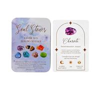 Crystal Tarot Cards - English Fortune Telling Deck with 51 Piece Guide Set