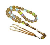 Crystal Tasbih shining stone muslim 33 beads bracelet turkish jewelry Islamic accessories prayer bead arabic misbaha tasbeeh Yellow / 51 Beads / 10mm