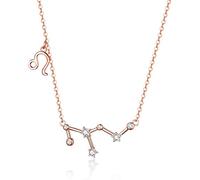 Crystal Taurus Capricorn Scorpio Twelve Constellation Pendant Necklaces Women Wedding Jewelry