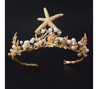 Crystal Tiara Crowns for Women Star Queen Crowns Wedding Hair Accessories Handmade Crown
