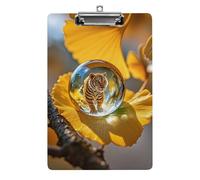Crystal Tiger Clipboard, A4 Acrylic Clipboards with Hanging Hook, Ultra Lightweight & Shatterproof Writing Board for Office, Nurses, 8.5" X 12.5"